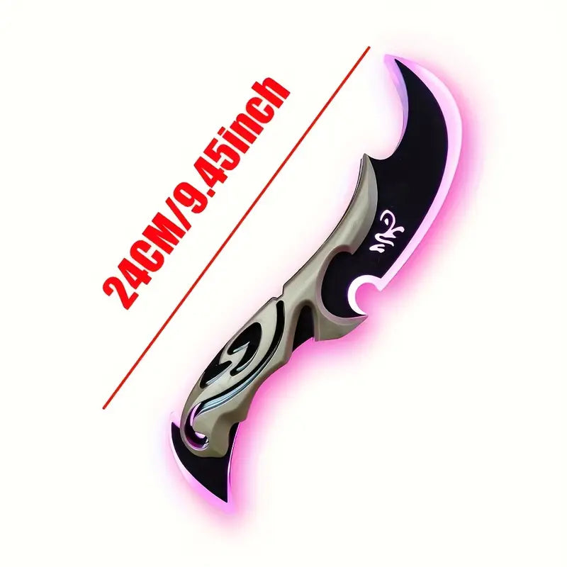 Couteau de cosplay rechargeable avec LED,