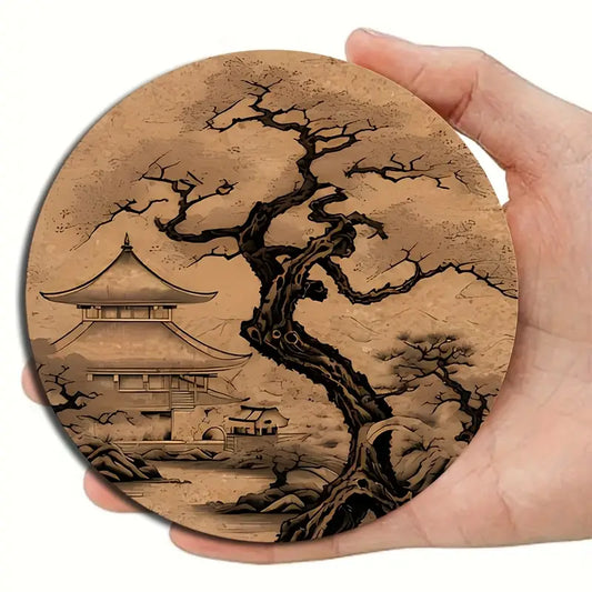 🏯 Dessous de Tasse Nipposan – Série Tradition Japonaise (Lot de 6)