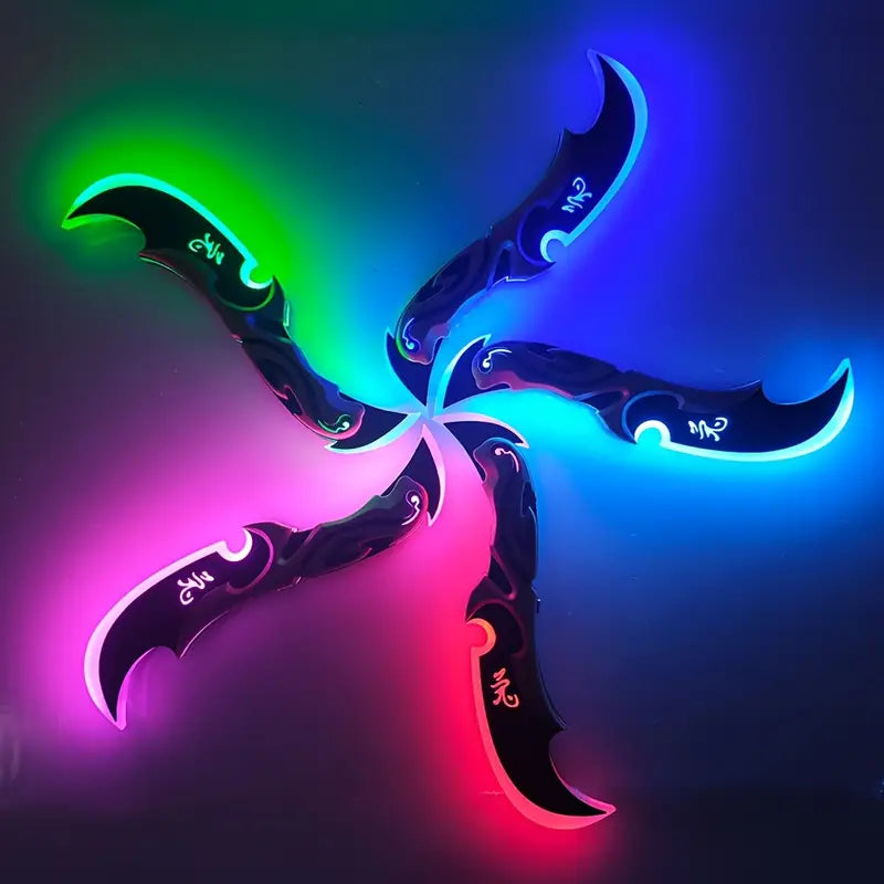 Couteau de cosplay rechargeable avec LED,